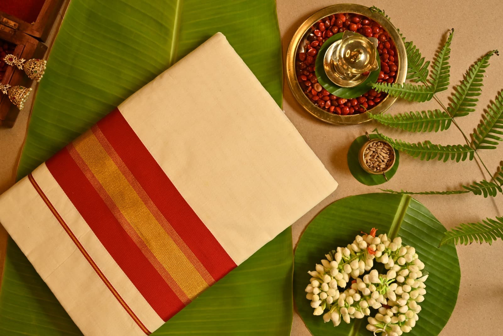 SET SAREE[ RED]